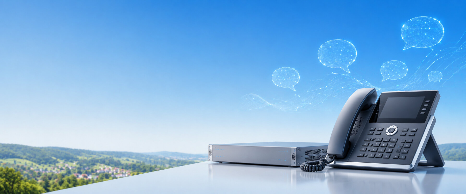 Tischtelefon und Telefonanlage für die Unternehmenskommunikation