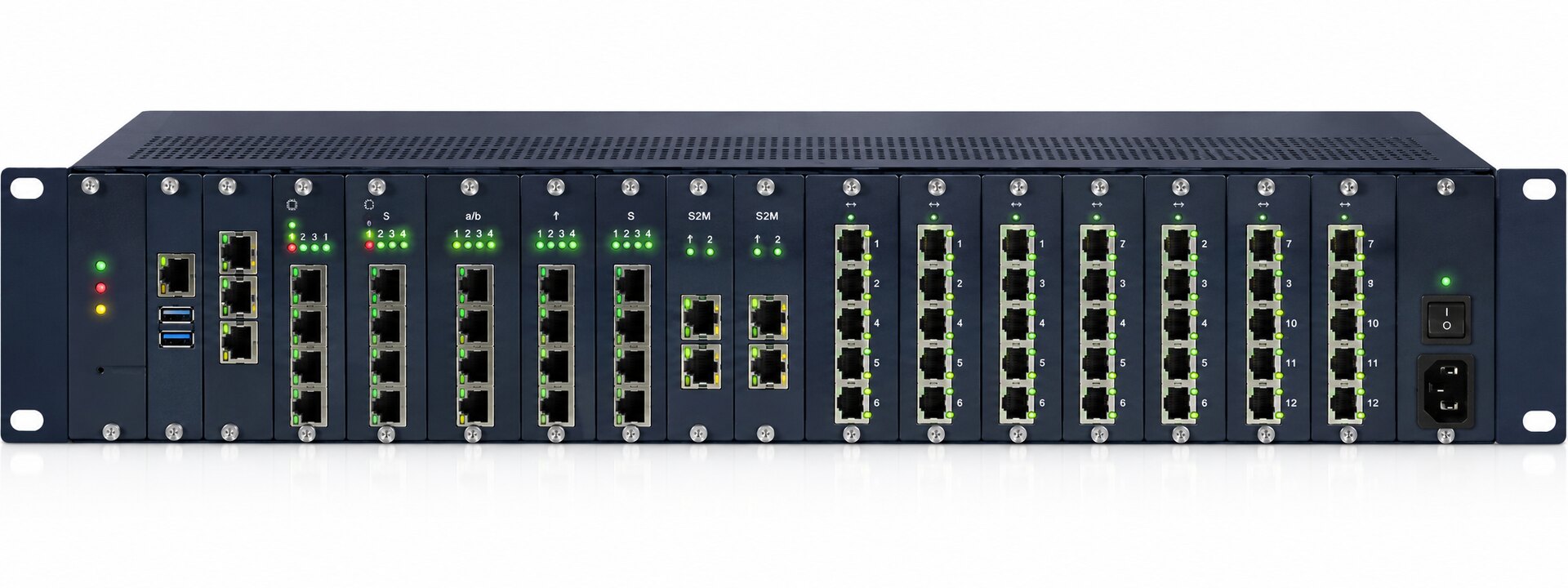 Telefonanlage im 19-Zoll-Rack